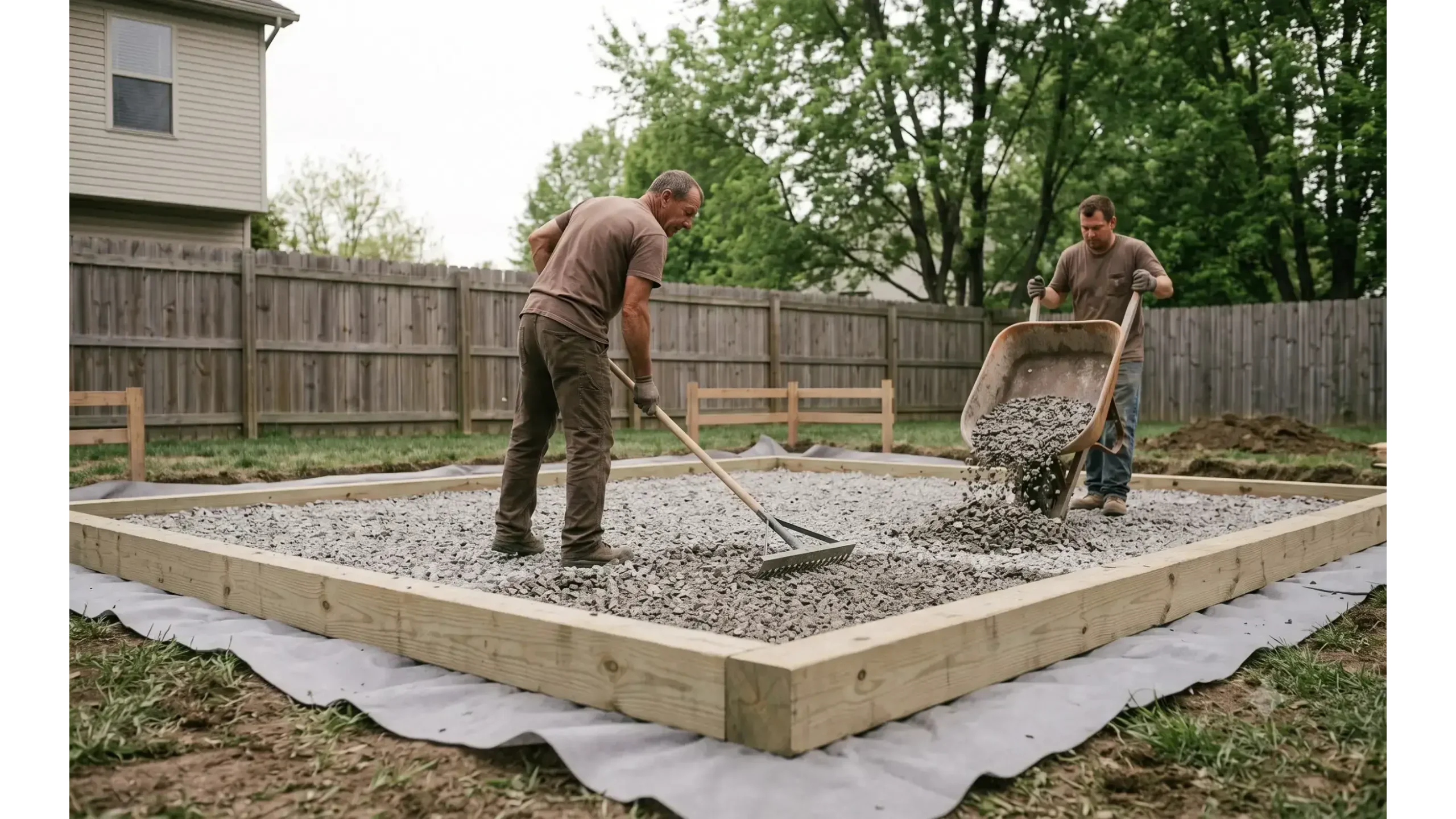 Site Prep Step #8 Grand Appalachian cedar board and batten shed with black shingle roof, front dormer, double wood doors, barn sash windows, and autumn woodland setting.